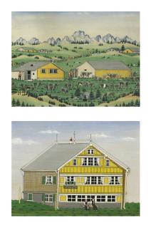 Johannes Zülle - Auf Der Alp, 1892 Gelbes Bauernhaus