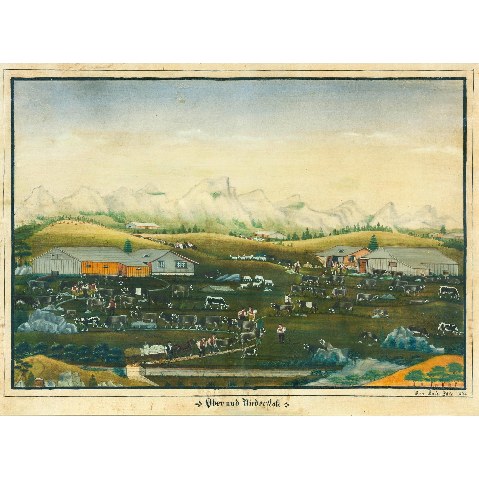 Johannes Zülle - Auf Der Alp, Ober- Und Niederstock, 1875