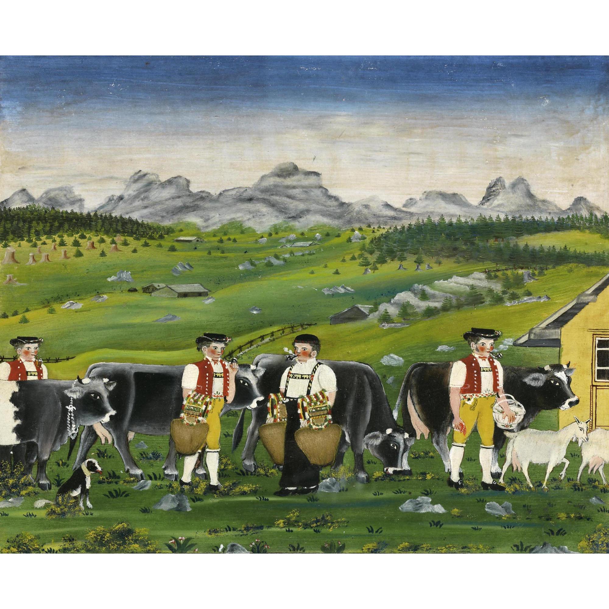 Johannes Zülle - Vier Sennen, Zwei Beim Schellen Schütteln Four \'Senns\', Two Ringing Bells