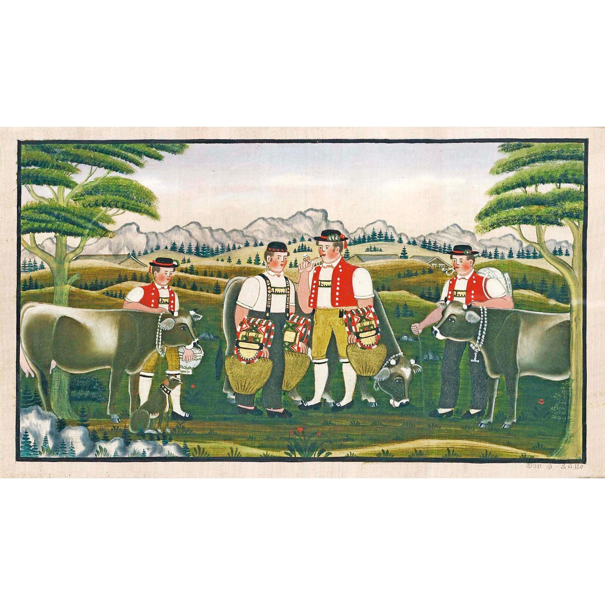 Johannes Zülle - Vier Sennen, Zwei Beim Schellen Schütteln Four \'Senns\', Two Ringing Bells