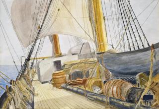 John Absolon, R.I. - Evening Prayers On An Emigrant Ship; And Crossing The Ocean To Distant Lands (Illustrated)