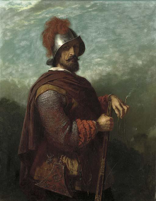 John Adam Houston, R.S.A., R.I. - The Warlike Gear of Old, the Matchlike