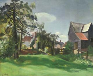 John Aldridge, R.A. - Farm Houses; Helen Bromley