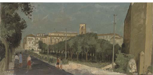 John Aldridge, R.A. - Figures on a street, Italy; and 18 further works by the same hand