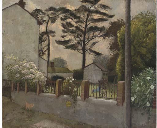John Aldridge, R.A. - The Garden Wall; and six further works by the same hand
