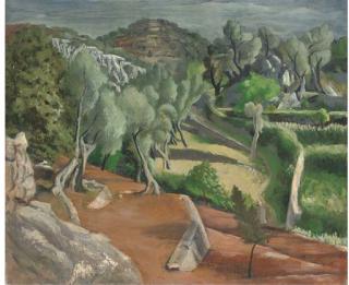 John Aldridge, R.A. - Trees, Deya, Mallorca
