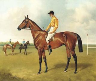 John Alfred Wheeler - Ormonde, a bay racehorse, with Fred Archer up