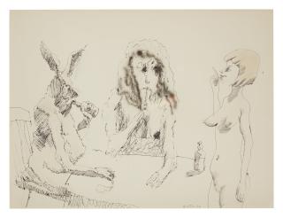 John Altoon - Alice In Wonderland And The Princess