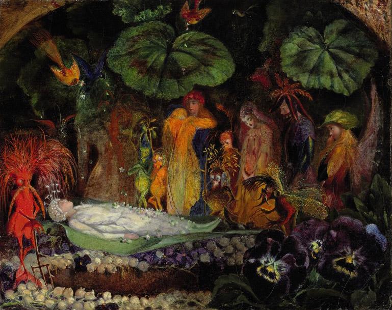 John Anster Fitzgerald - Death of the Fairy Queen