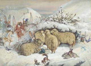 John Anster Fitzgerald - Fairies in the snow