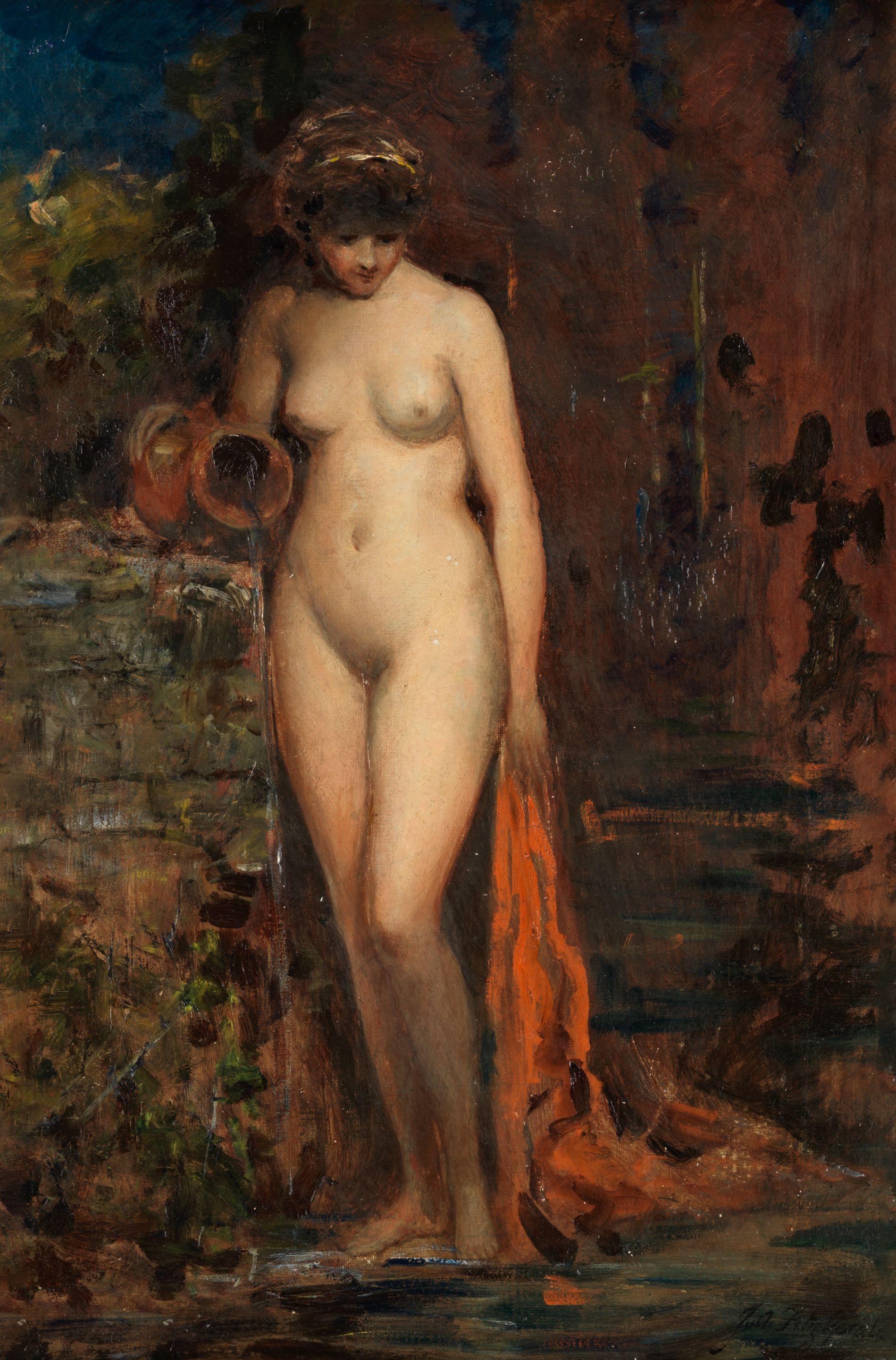 John Anster Fitzgerald - Standing Nude Bather