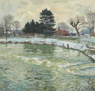 John Anthony Park, R.B.A., R.O.I. - Essex in the snow