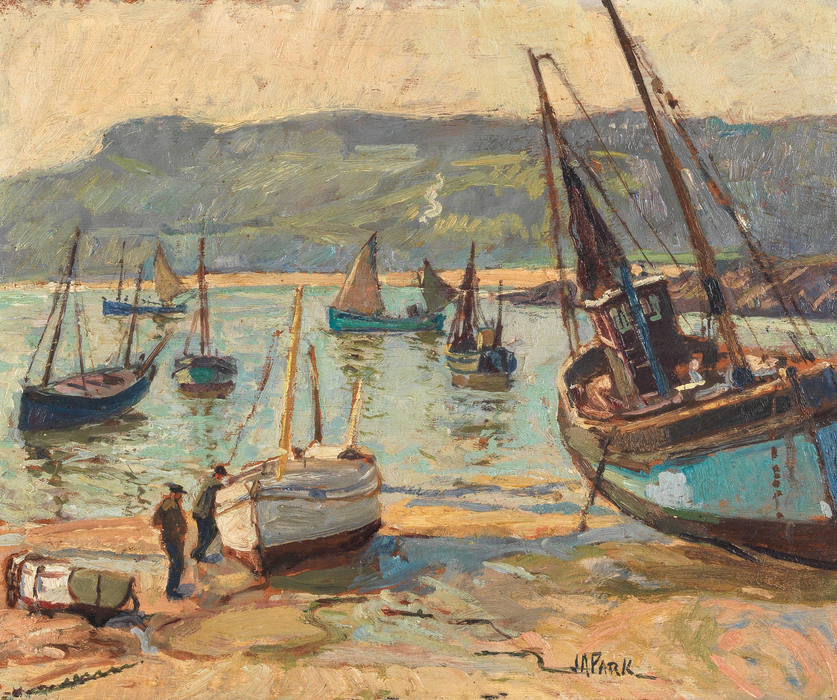 John Anthony Park - Boats in a harbour