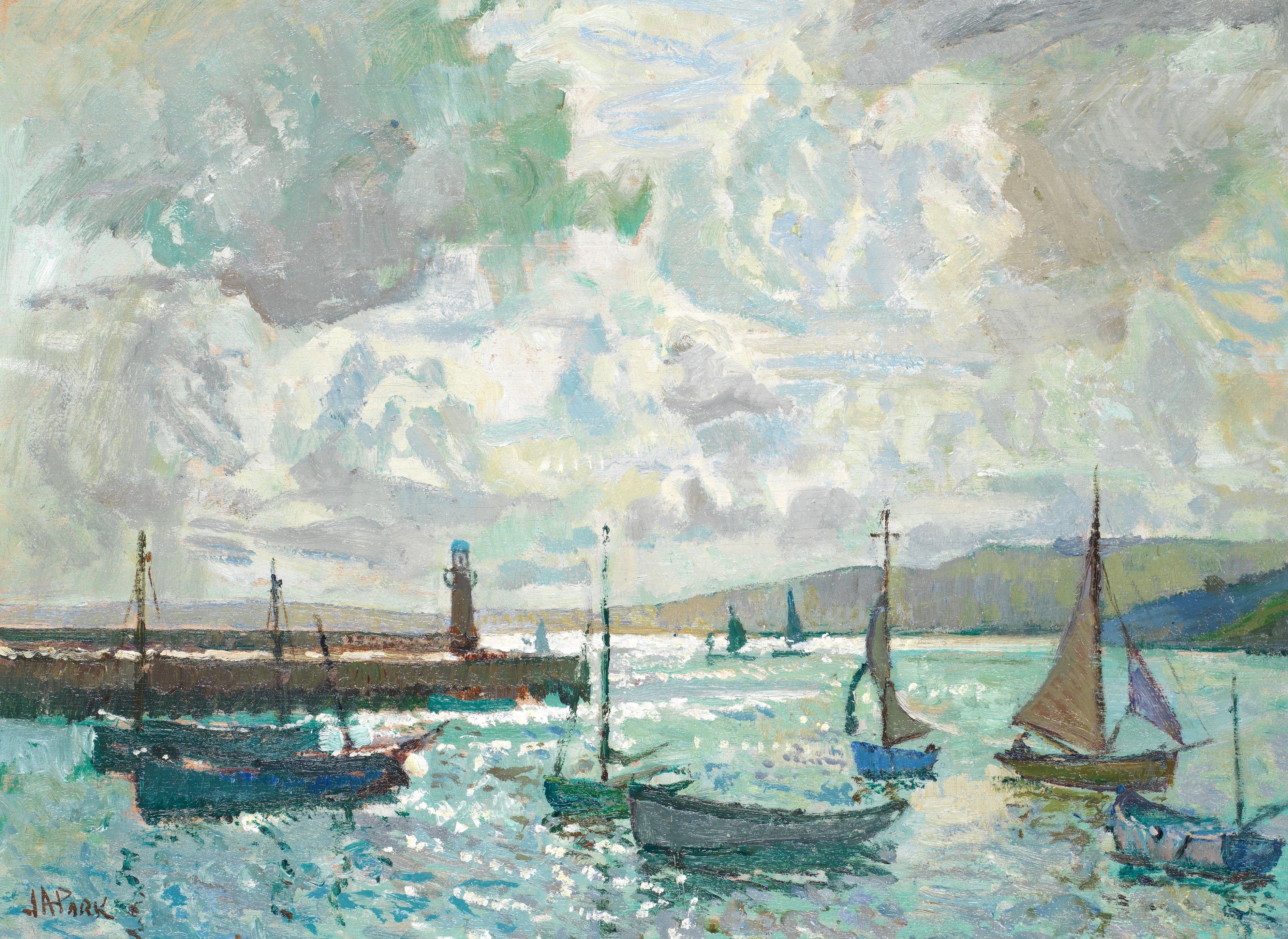 John Anthony Park - St Ives harbour at high tide