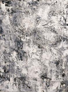 John Anthony Tuckson - Untitled (Black And White Drip Painting)