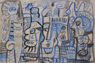 John Anthony Tuckson - Untitled (Breakfast, Man Eating)