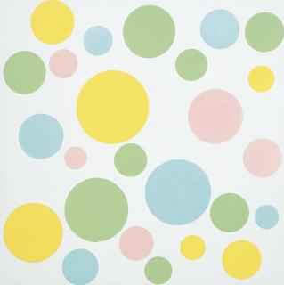 John Armleder - Sans Titresigned And Dated 1986 On The Back; Acrylic On Canvas.