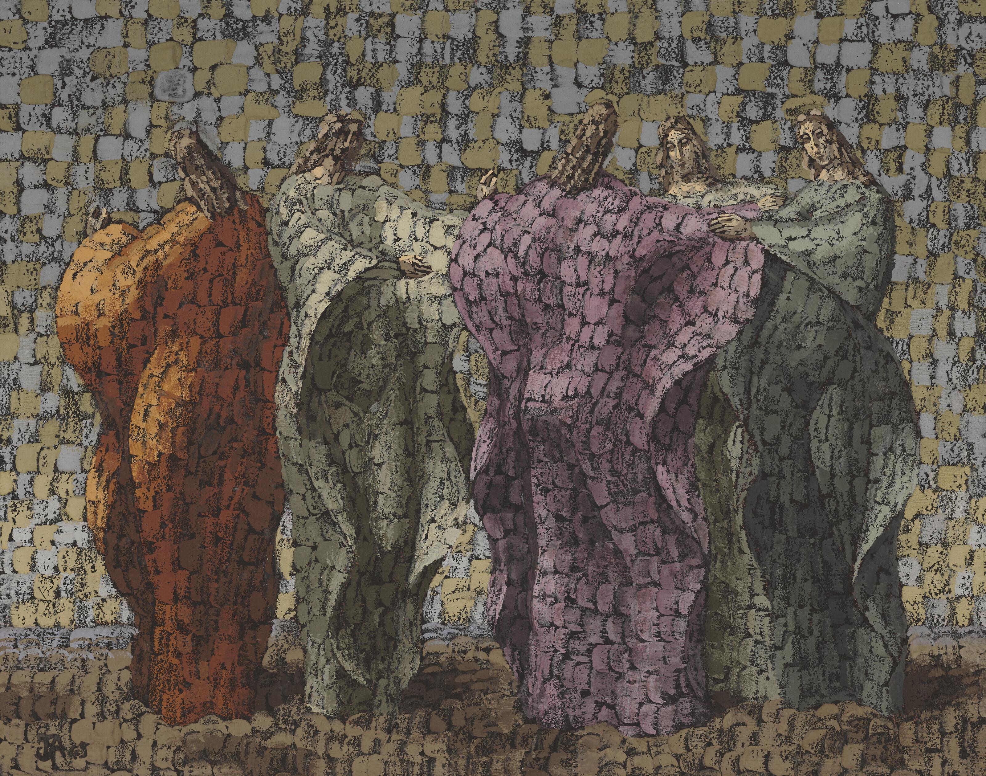 John Armstrong, A.R.A. - Group Of Figures