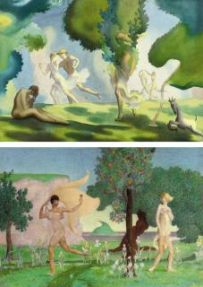 John Armstrong, A.R.A. - Sacred and Profane love; and Baccanale