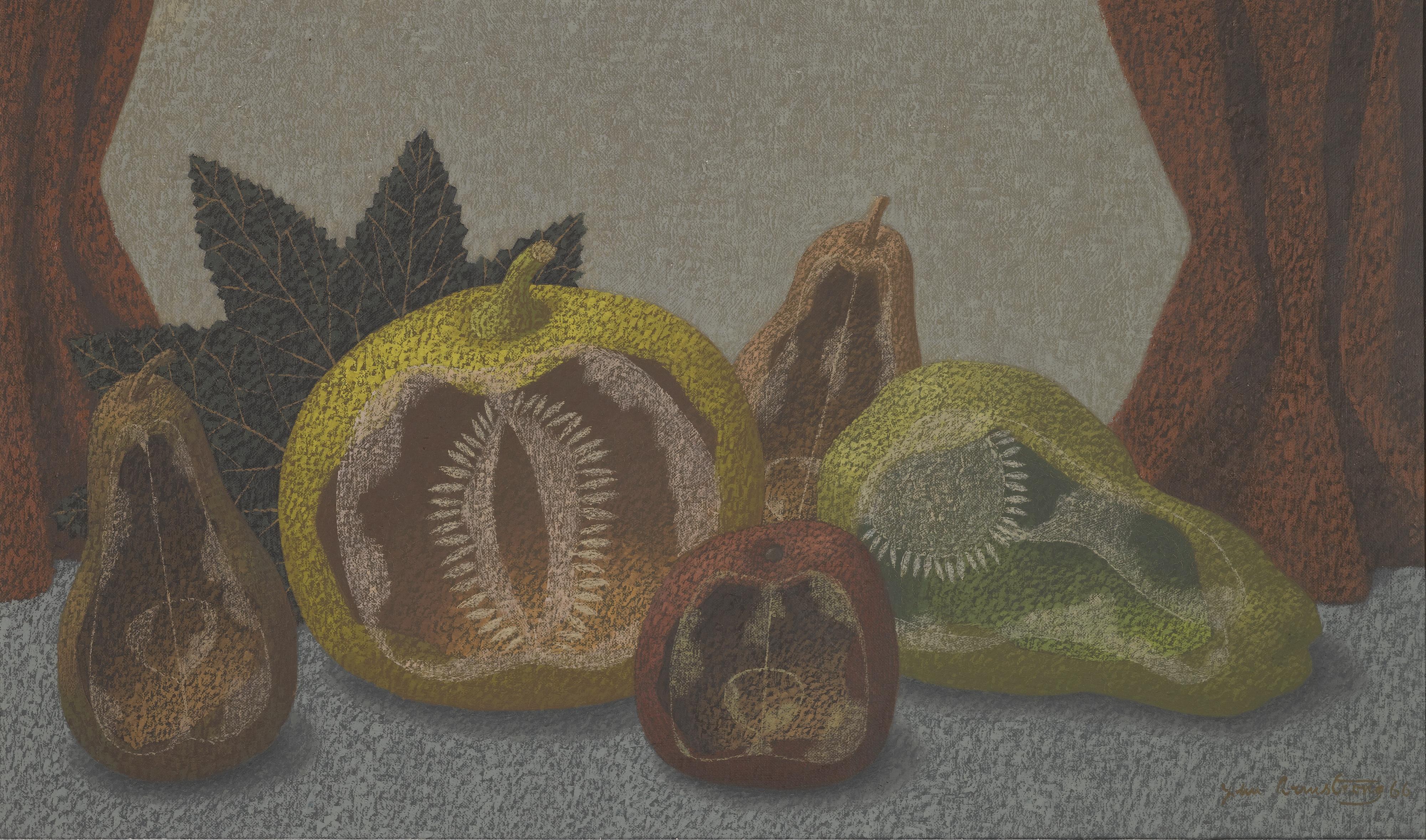 John Armstrong - Still Life With Pears, Apple And Squash