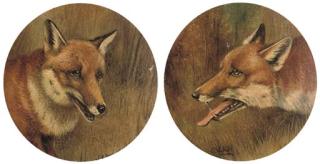 John Arnold Alfred Wheeler - Fox heads
