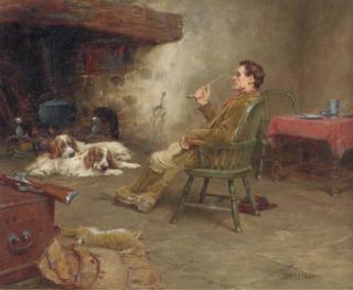 John Arthur Lomax, R.B.A. - The Poacher