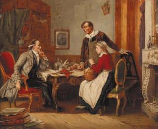 John Arthur Lomax, R.B.A. - Visiting the solicitor