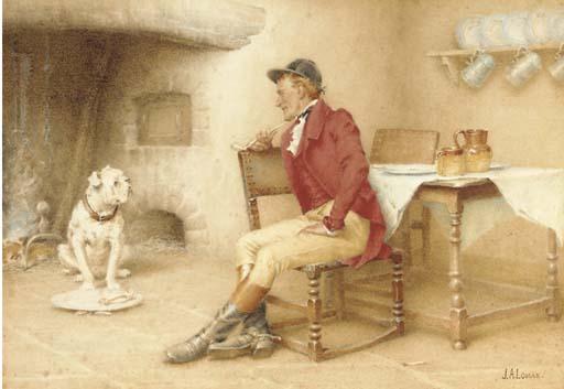 John Arthur Lomax - A huntsmen feeding his dog