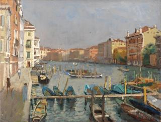 John Arthur Malcolm Aldridge - Grand Canal, Early Morning