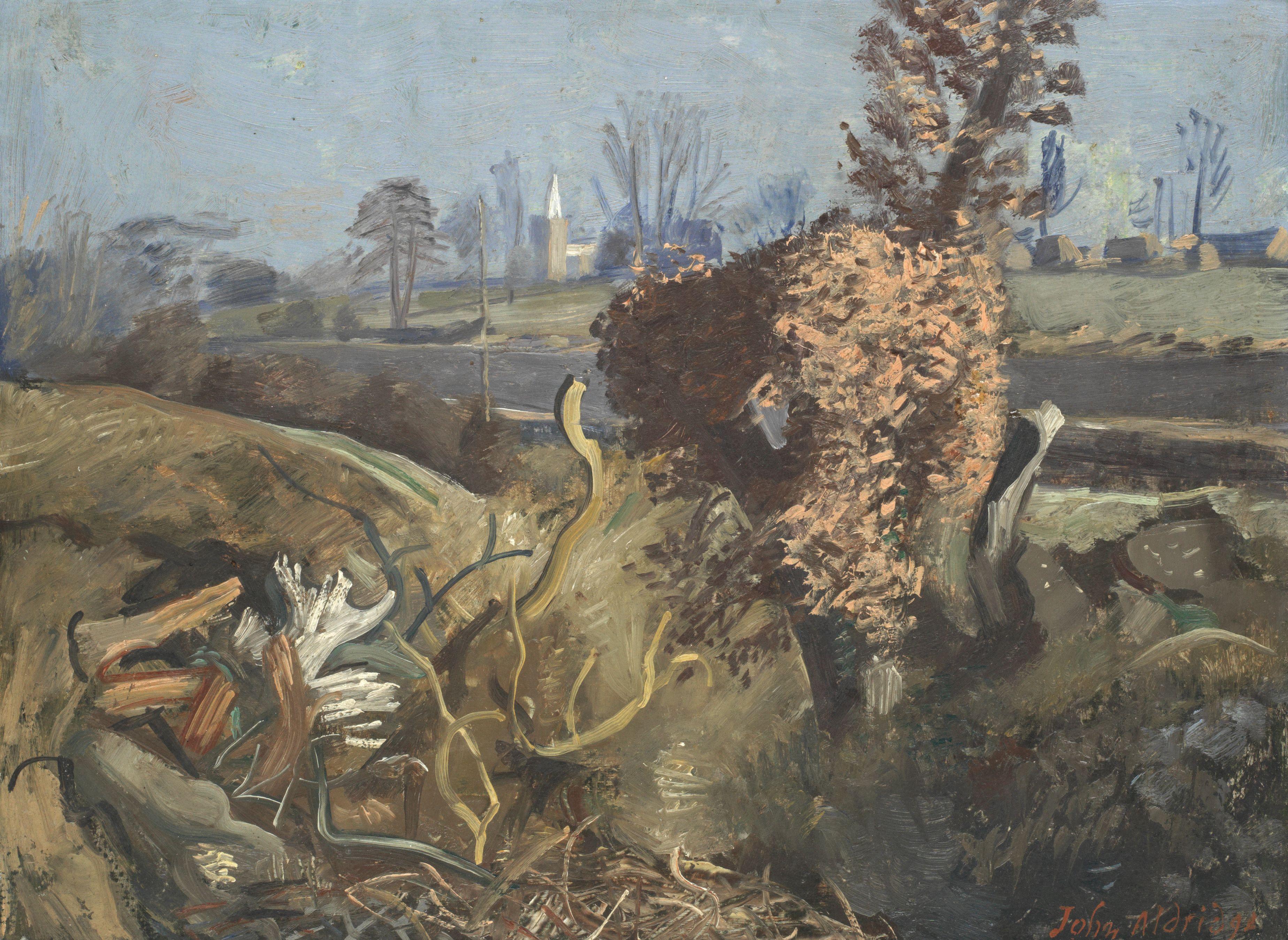 John Arthur Malcolm Aldridge - The Church across the Moors