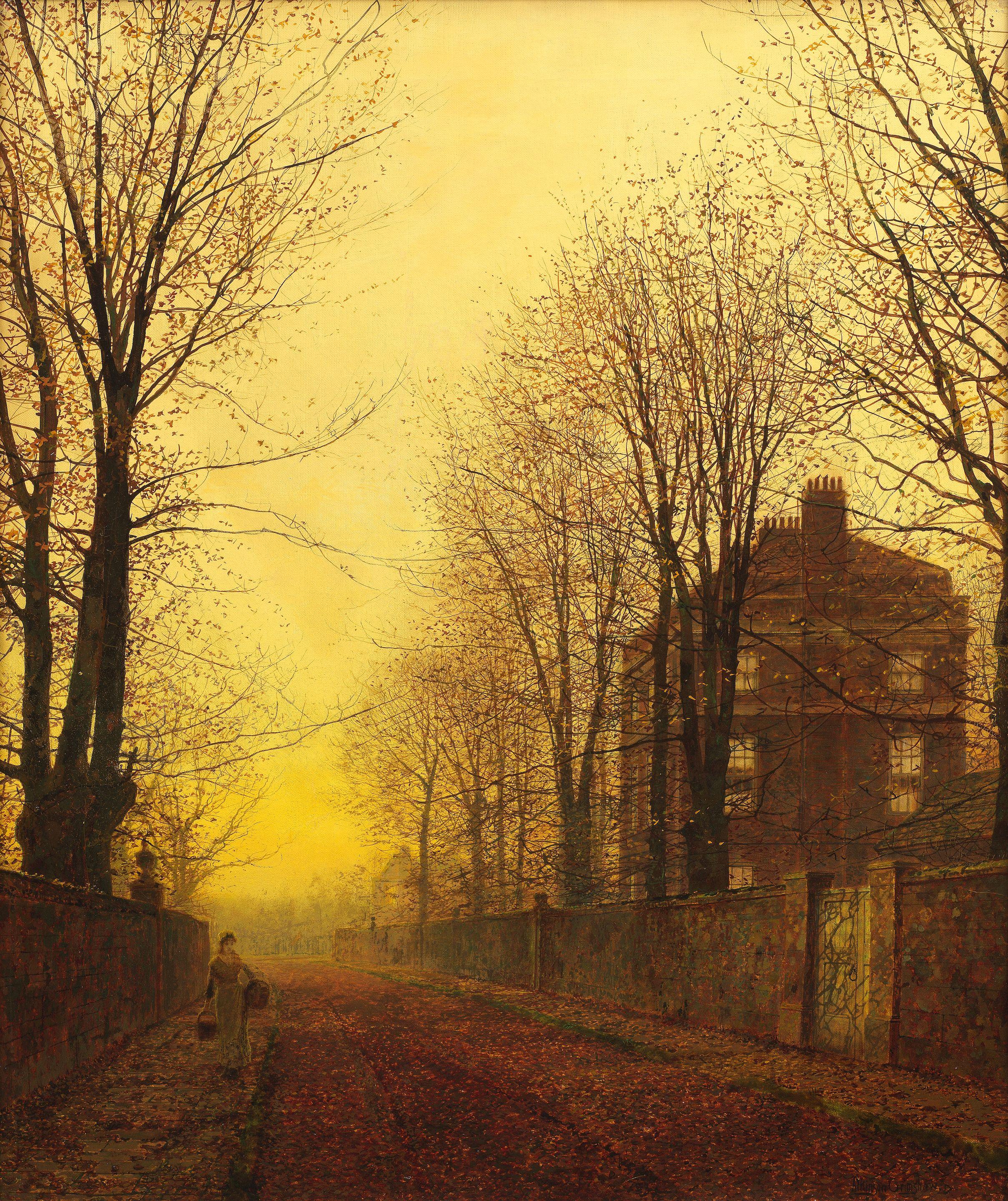 John Atkinson Grimshaw - A Golden Idyll