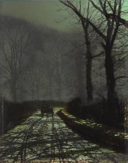 John Atkinson Grimshaw - A moonlit lane, Roundhay