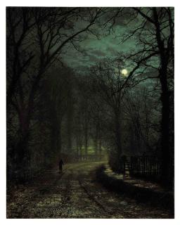 John Atkinson Grimshaw - A Yorkshire Lane in November