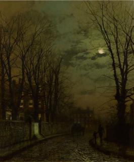 John Atkinson Grimshaw - A Yorkshire Road, November