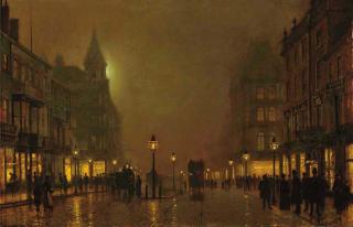 John Atkinson Grimshaw - Briggate, Leeds