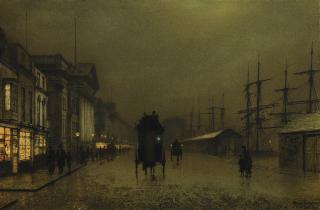 John Atkinson Grimshaw - British the Docks At Liverpool