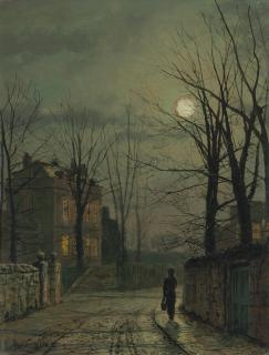 John Atkinson Grimshaw - Corner of the Old Road, Claughton, near Scarborough