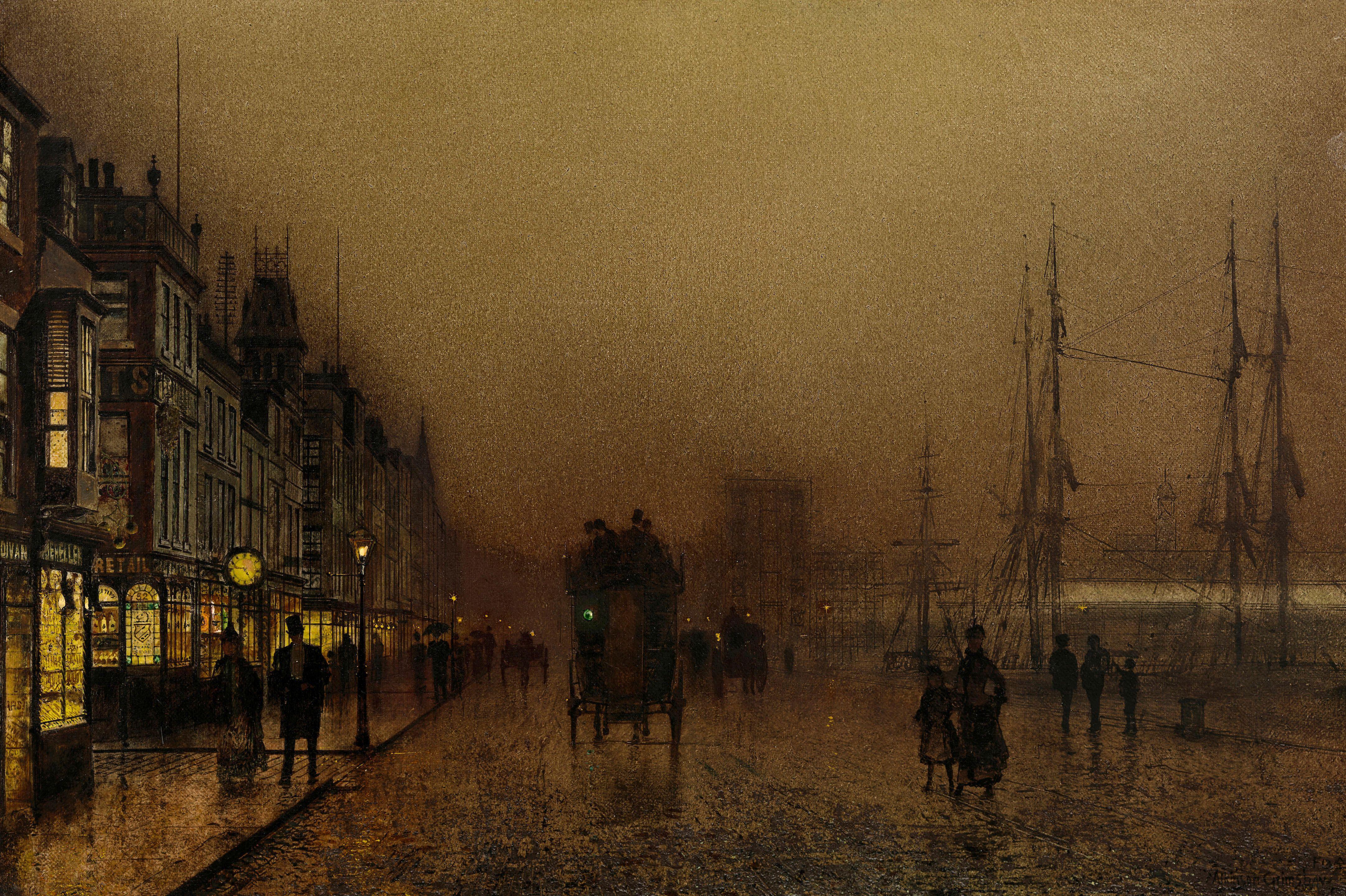 John Atkinson Grimshaw - Glasgow Docks