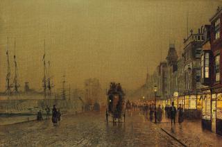 John Atkinson Grimshaw - Glasgow, Saturday Night