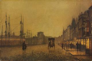 John Atkinson Grimshaw - Gourock Dock, Glasgow