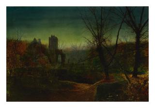 John Atkinson Grimshaw - Knostrop Old Hall At Dusk