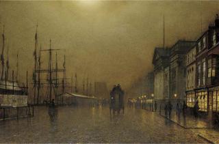 John Atkinson Grimshaw - Liverpool by gaslight