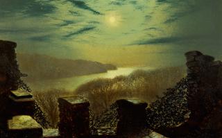 John Atkinson Grimshaw - Night Scene In Roundhay Park