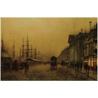 John Atkinson Grimshaw - Salthouse Docks, Liverpool