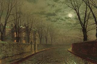 John Atkinson Grimshaw - Silvery moonlight
