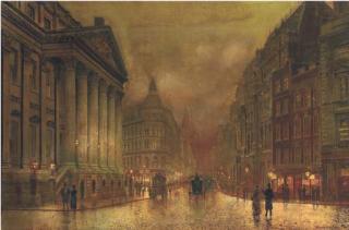 John Atkinson Grimshaw - The Mansion House, London