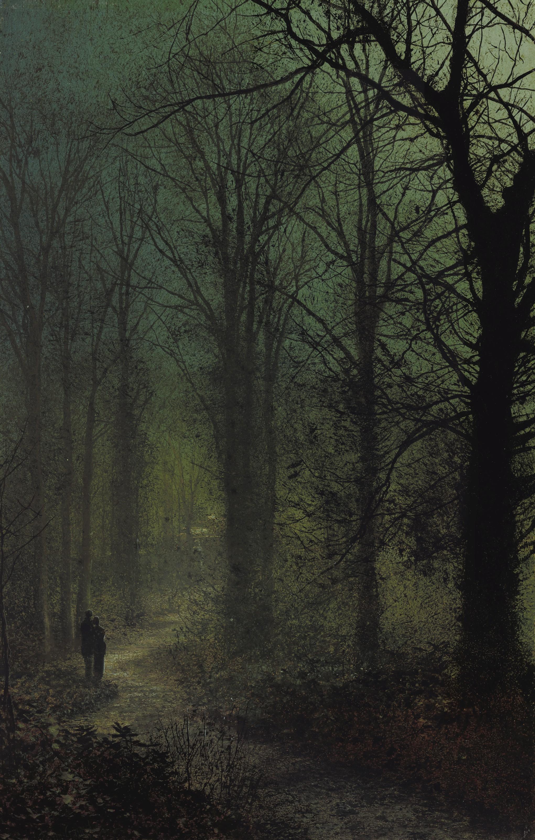 John Atkinson Grimshaw - Thro\' the Wood