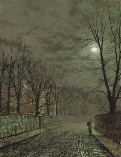 John Atkinson Grimshaw - Under the Moonbeams, Knostrop Hall