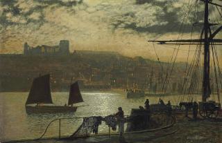 John Atkinson Grimshaw - Whitby Abbey And Church