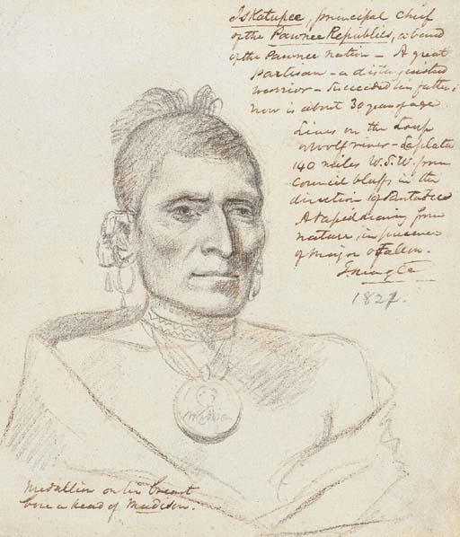 John B. Neagle - Iskatupee, Pawnee Chief